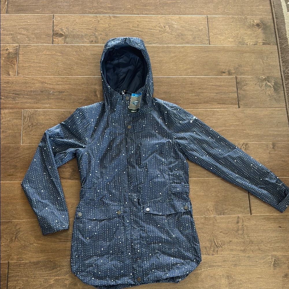Columbia Navy Polka Dot Women’s  Jacket